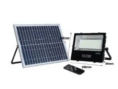 PROJ LED SOLAIRE 50W LED-FL-SOLAR-50W 8767980 TEMPER - Saldi Straordinari – Offerte Speciali Disponibili Adesso Projecteur solaire 50W All-Black PRO avec détecteur de mouvement | ELEDCO