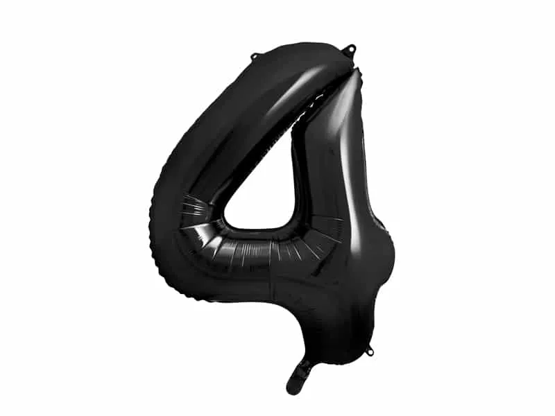 Ballon Géant chiffre 4 – Noir - ​Boulangerie-Pâtisserie | Pain au Levain & Viennoiseries​ - {'count': 1, 'name': 'Gourmands'}
