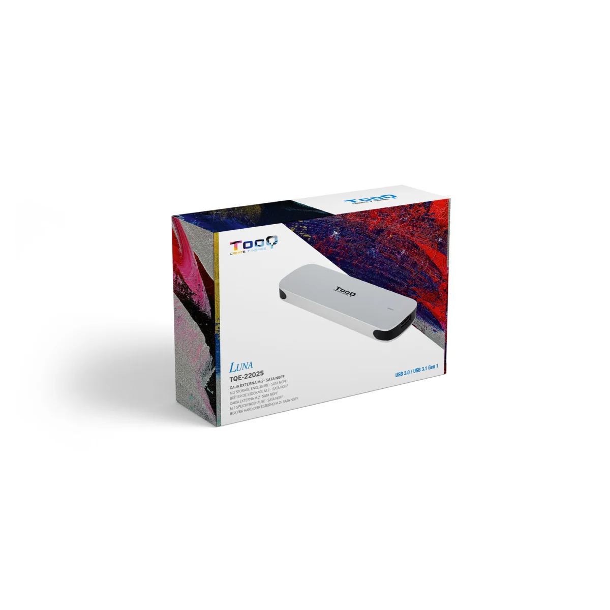 Boîtier externe SSD M.2 NGFF argent TQE-2202S Saldi Straordinari Offerte Speciali Disponibili Adesso