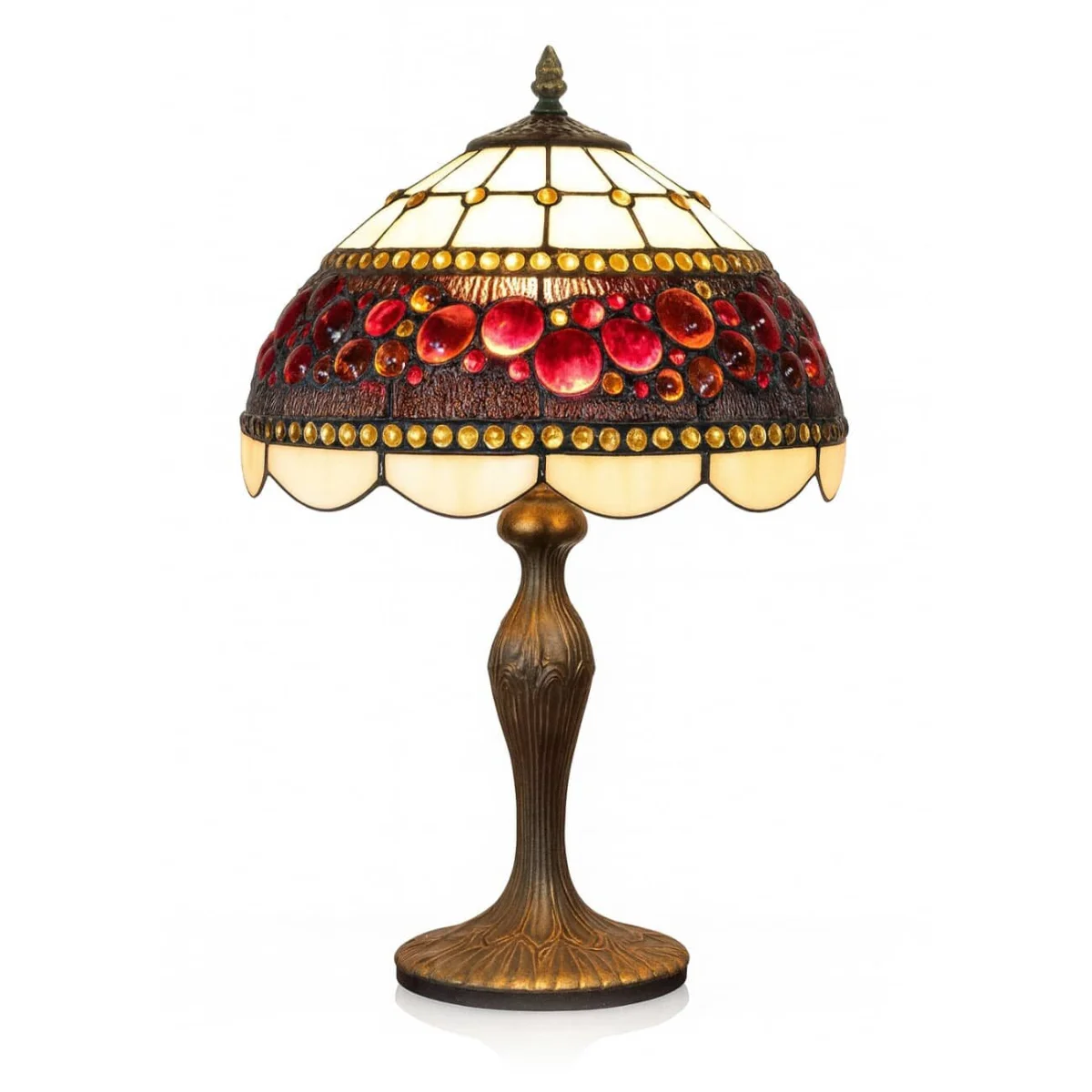 Lampe en verre vitrail N°15 - Vins Rouges Harmonieux pour Chaque Occasion - {'count': 1, 'name': 'gamme'}