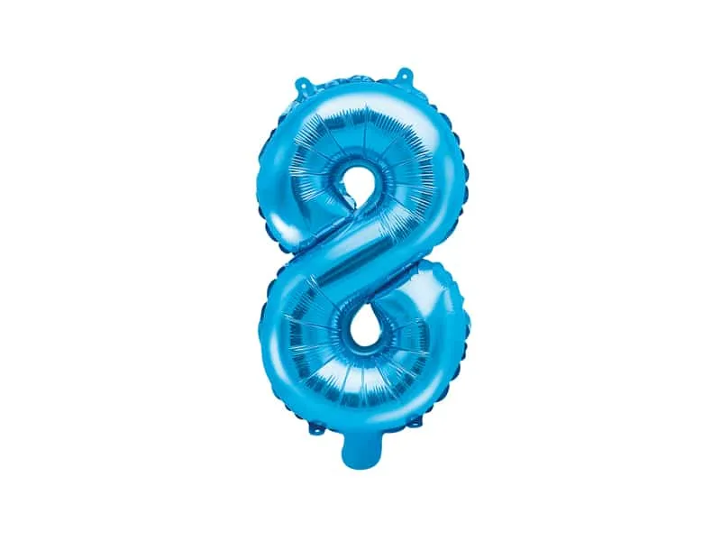 Ballon chiffre 8 – Bleu champs - ​Boulangerie-Pâtisserie | Pain au Levain & Viennoiseries