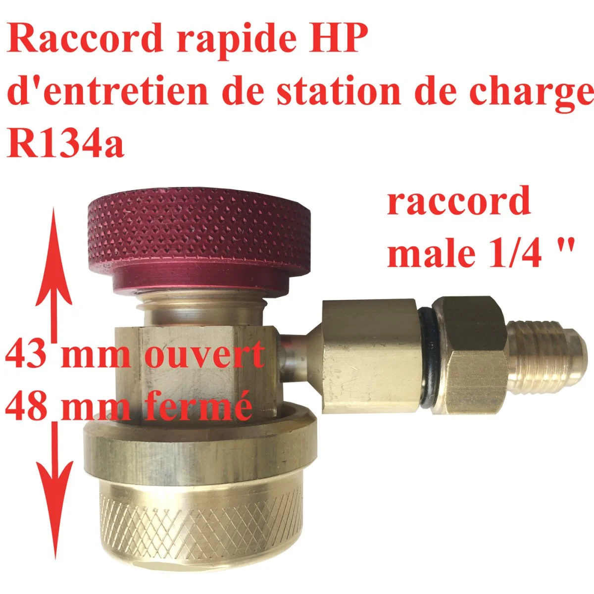 Raccord HP coupleur vanne station charge R134a PARKER Accessoires Outdoor Liberté Mouvement