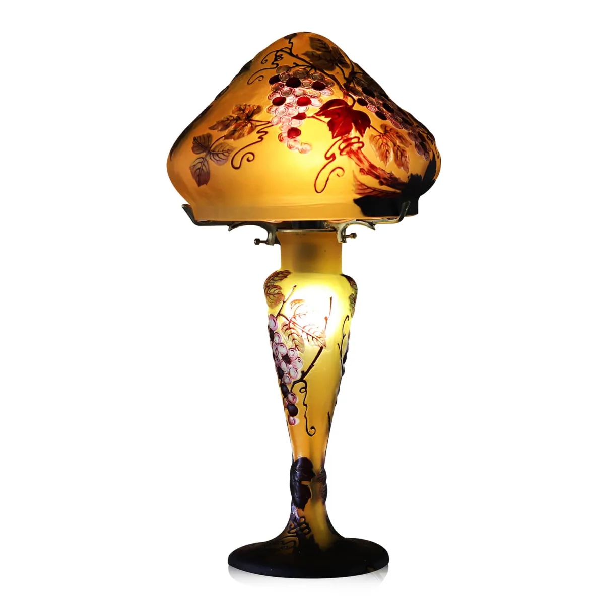 Art nouveau glass lamp n°14 - Vins Rouges Harmonieux pour Chaque Occasion remerciement