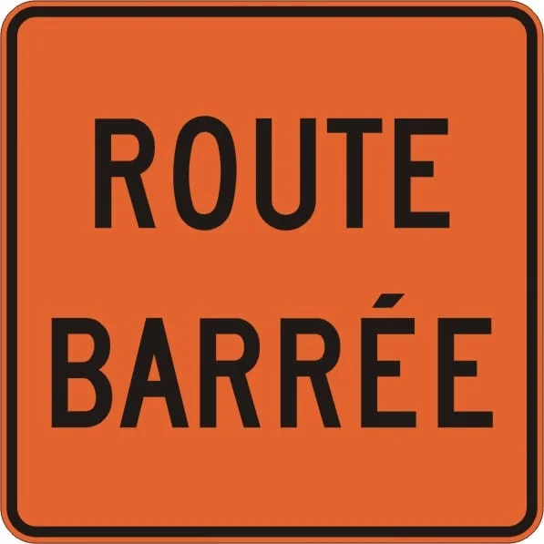 Panneaux enroulables T-80-1 - Saldi Straordinari – Offerte Speciali Disponibili Adesso T-080-3 | Trottoir barré | Signalisation Lévis