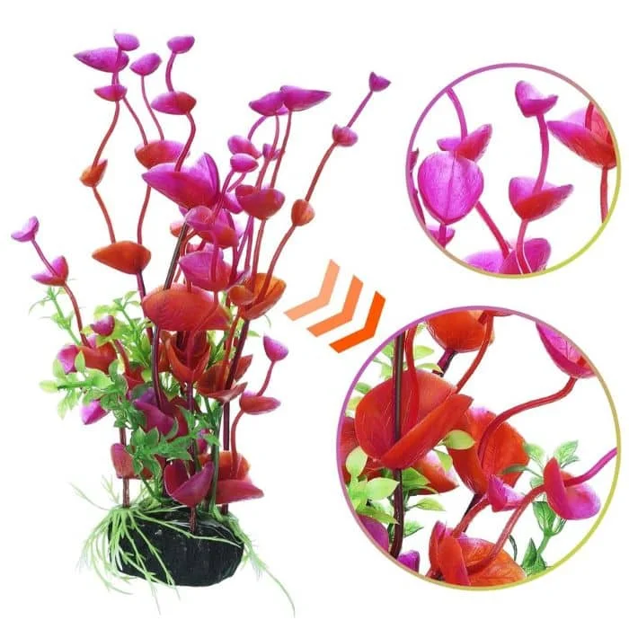 Plante artificielle réaliste aquarium Rouge Saldi Straordinari Offerte Speciali Disponibili Adesso