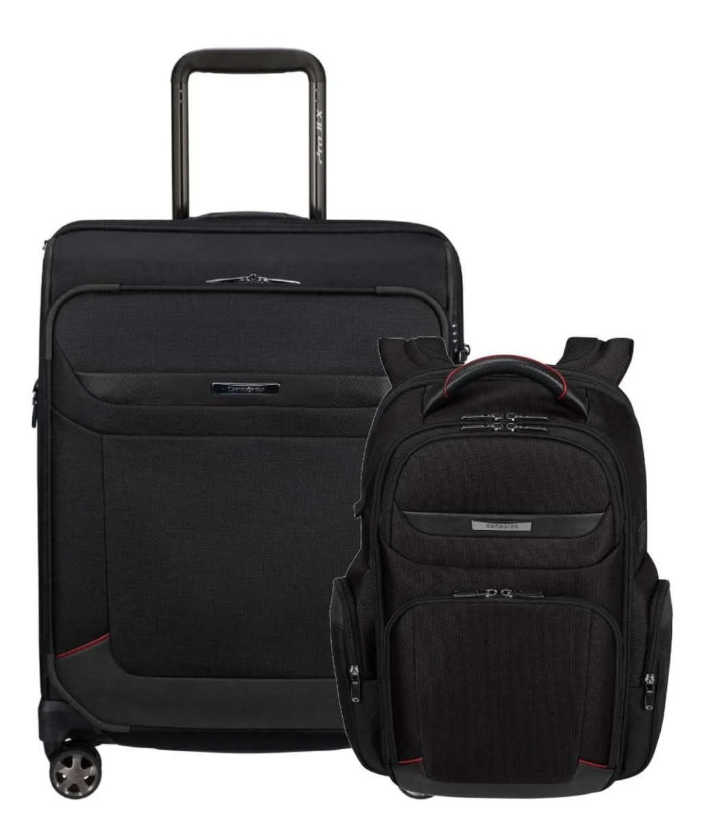 PACK SAMSONITE TROLLEY CABINA MOCHILA PRO-DLX EXTENSIBLE Produits Outdoor Pensés Aventures Quotidien