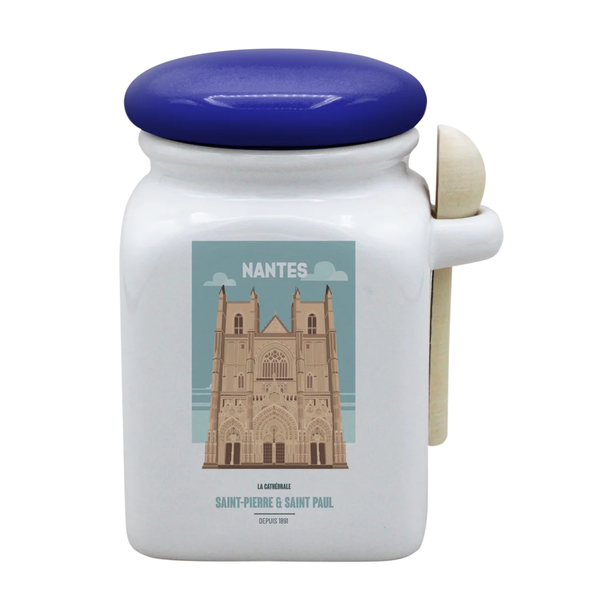 POT BLANC MM COUV. BLEU +CUIL. BOIS-NTECATHE - Saldi Straordinari – Libri Offerte Speciali Disponibili Adesso