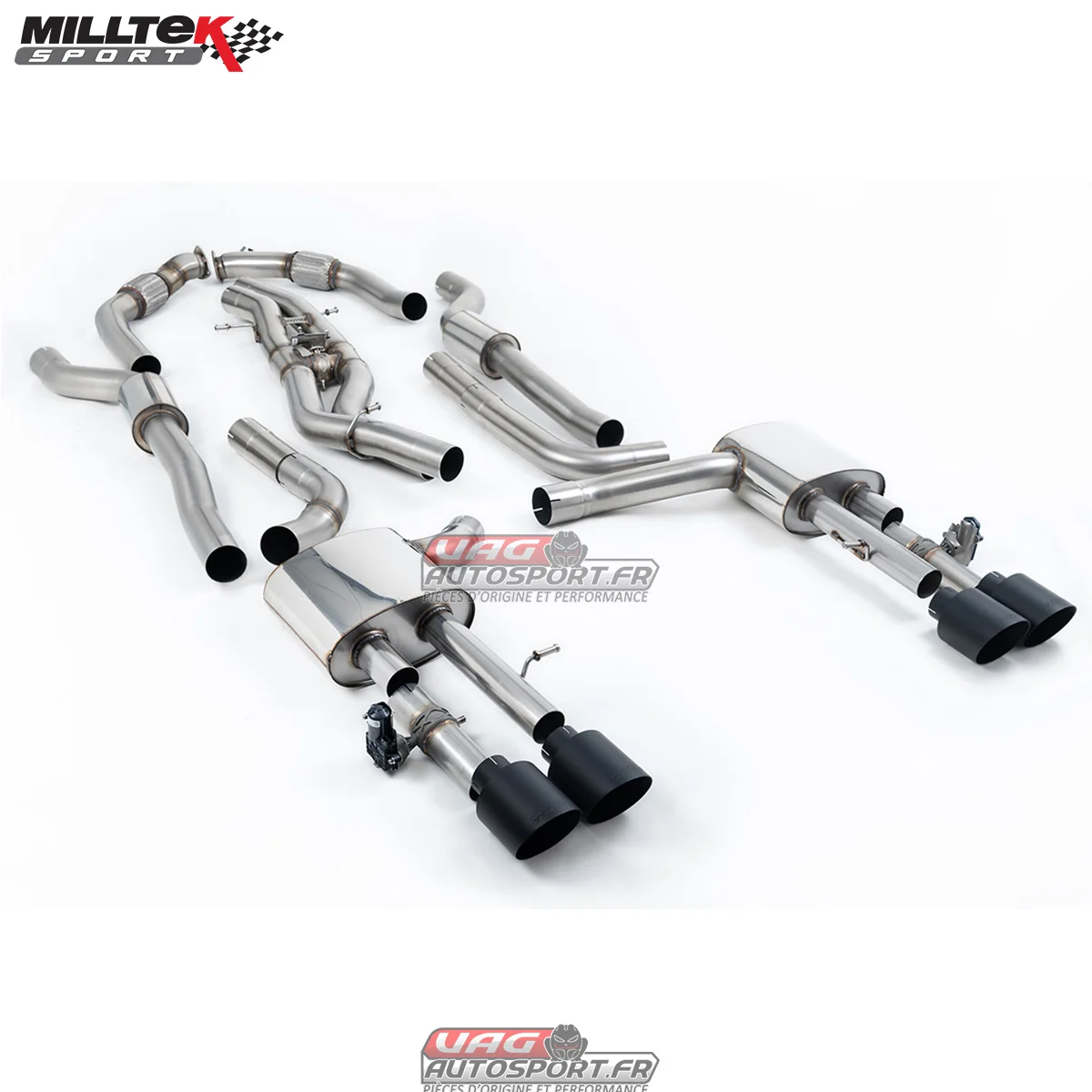 Cat-back Audi S8 D5 4.0 TFSI V8 Saloon / Sedan – Long Wheel Base (Non OPF/GPF US/ROW Models)2020-2025 – 4.0TFSI SSXAU1061 – Milltek - Saldi Straordinari – Offerte Speciali Disponibili Adesso