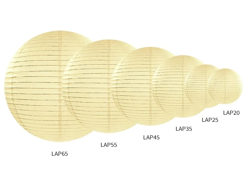 Lampions-Boules chinoises Boterham – Ivoire – 35cm - ​Boulangerie-Pâtisserie | Pain au Levain & Viennoiseries