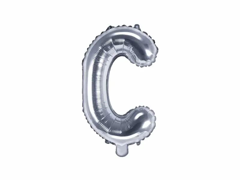 Ballon lettre Argent ​Boulangerie Pâtisserie Pain Levain Viennoiseries
