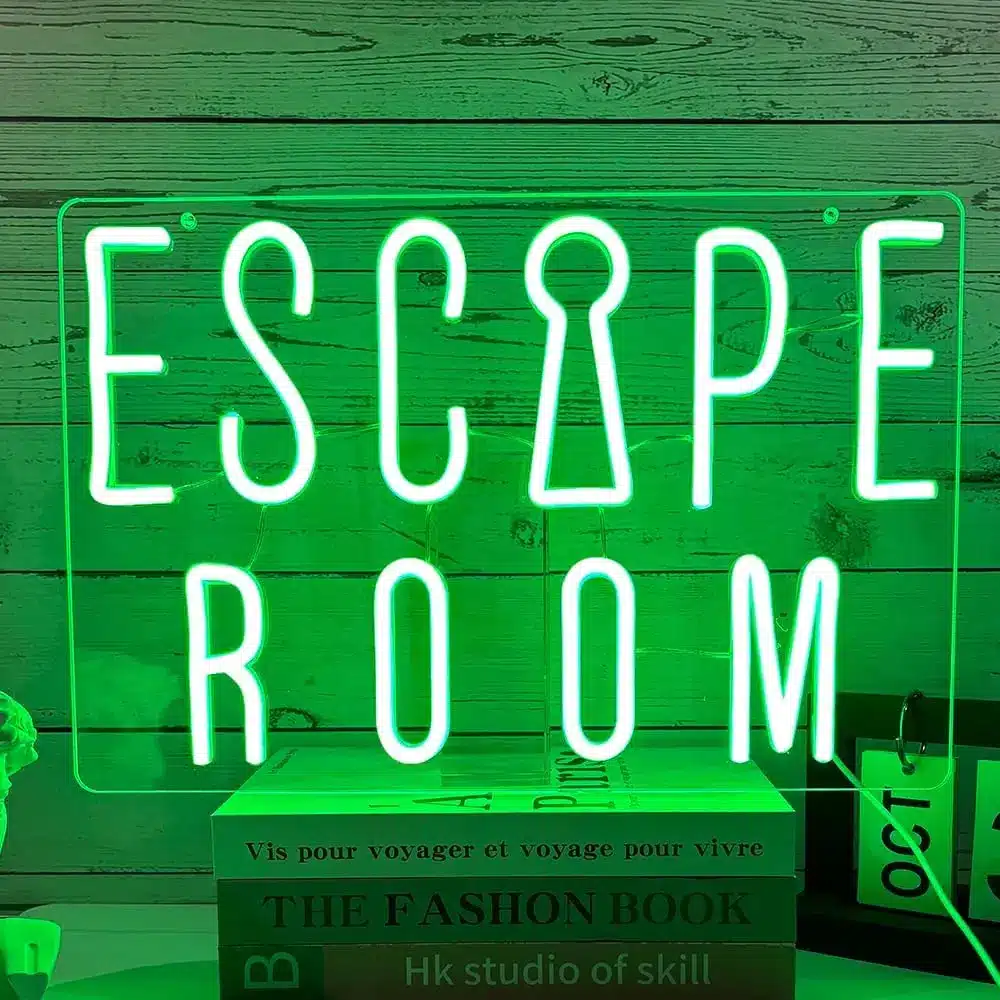Neon Escape Room - Éclairage de qualité Ampoule avec frais de port offerts