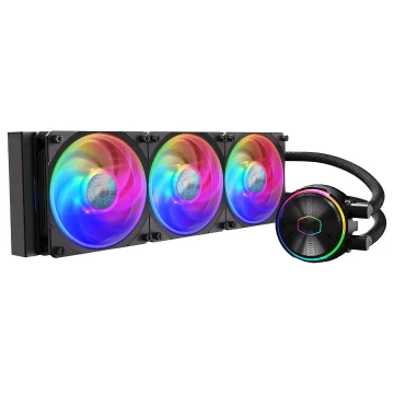 COOLER MASTER MASTERLIQUID lamp PL360 FLUX – WATERCOOLING RGB BLACK – INTEL ET AMD – 3 FAN LED 120mm - ​Drones Professionnels & Grand Public | Boutique Française