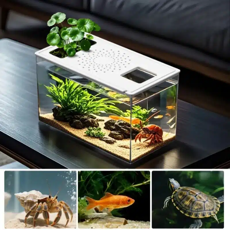 8L Aquarium acrylique Petit Format avec Couvercle - Saldi Straordinari – Offerte Speciali Disponibili Adesso
