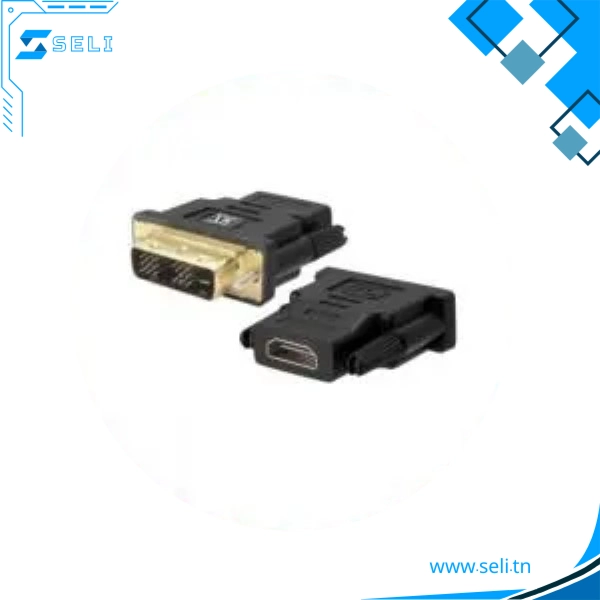 FICHE ADAPTATEUR DVI-D 18+1P MALE VERS HDMI FEMELLE - Saldi Straordinari – Offerte Speciali Disponibili Adesso - Digitus