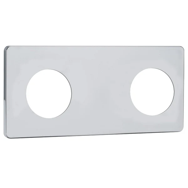 Plaque de finition chromée pour raccordement douche - Accessoires Outdoor pour Plus de Liberté de Mouvement - {'count': 1, 'name': 'Leroy'}