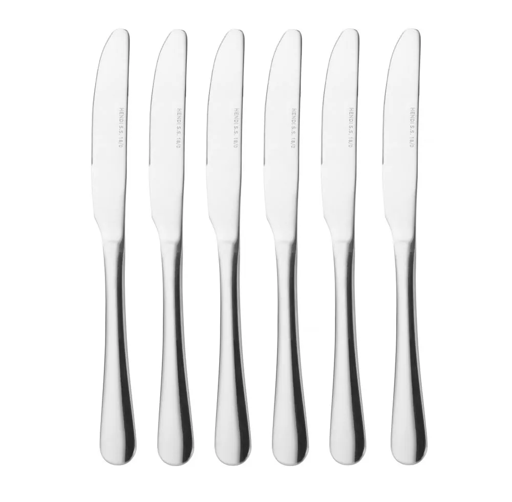 HENDI 764404 Couteau de table – 6 pièces - Éclairage de qualité avec frais de port offerts Couteaux de Table Rouges en Fibre de Verre | Coffret de 4 ou 6 couteaux –  Le Liadou du vallon ®