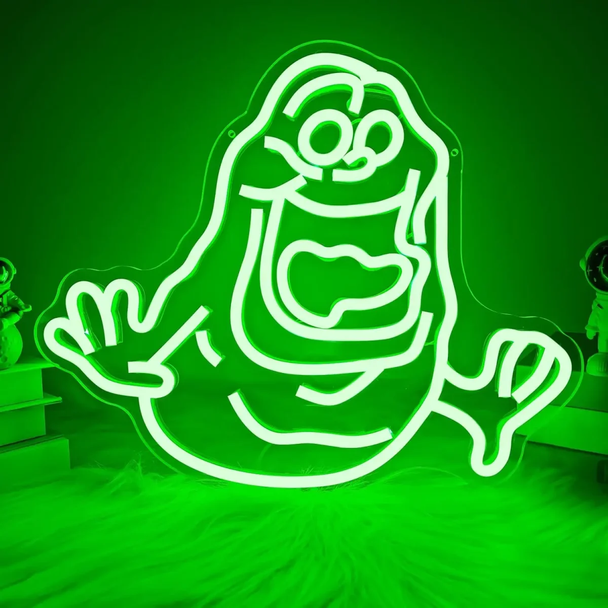 Neon Bouffe-tout (SOS Fantômes) - Éclairage de qualité avec frais de port offerts Fantôme 3 gonflable dans une citrouille avec lumière LED pour décoration  d'Halloween extérieur jardin