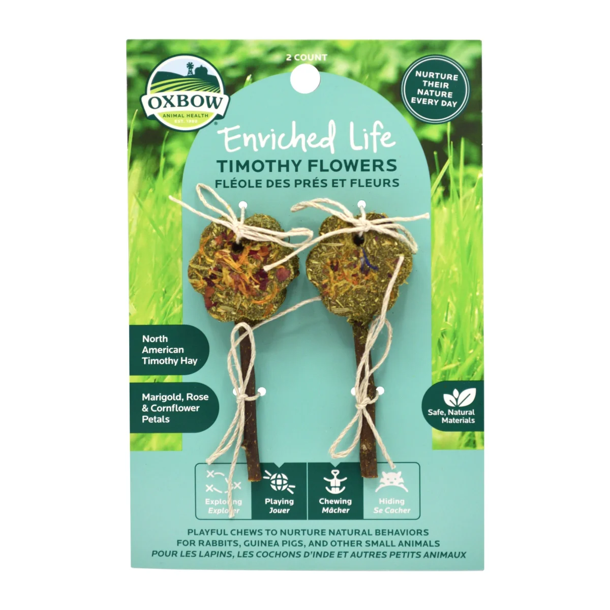 Fléole des prés et Fleurs pour Rongeur – Oxbow Enriched Life - Saldi Straordinari – Grasses Offerte Speciali Disponibili Adesso