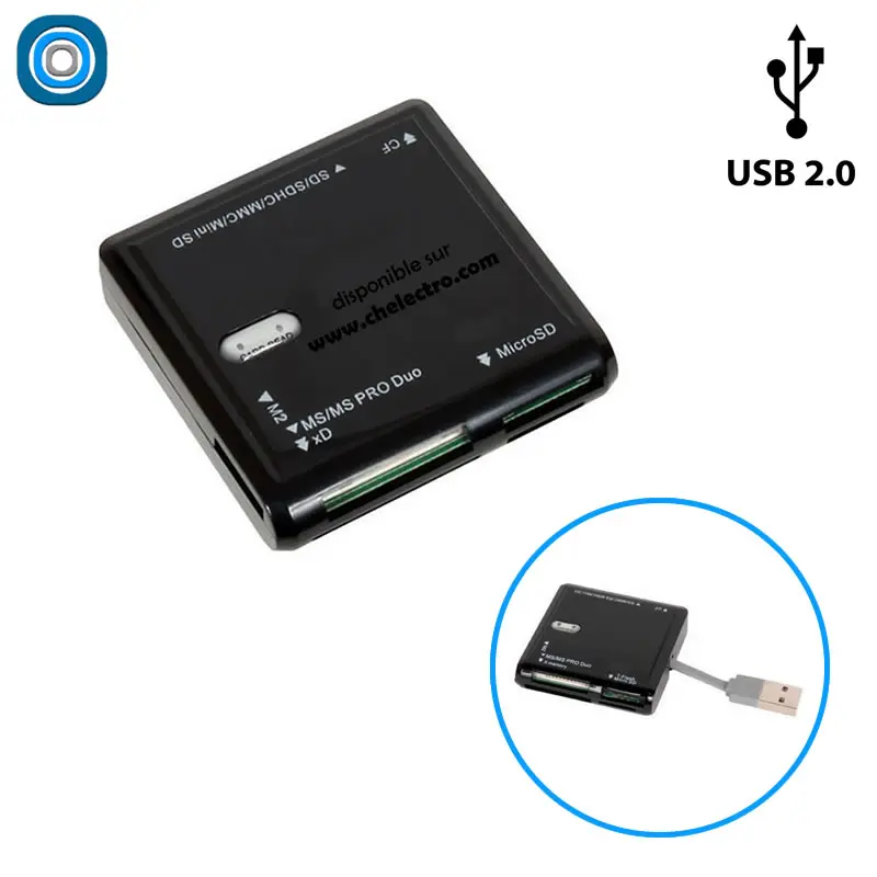 Lecteur contrôleur de cartes – USB 2.0 - ​Drones Professionnels & Grand Public | Boutique Française