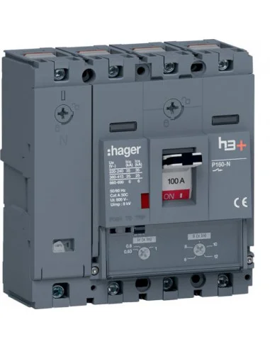 DISJONTEUR 25kA 4POLES 100A H3+ P160 HHS101DC HAGER - Saldi Straordinari – Offerte Speciali Disponibili Adesso - Disjoncteur hager
