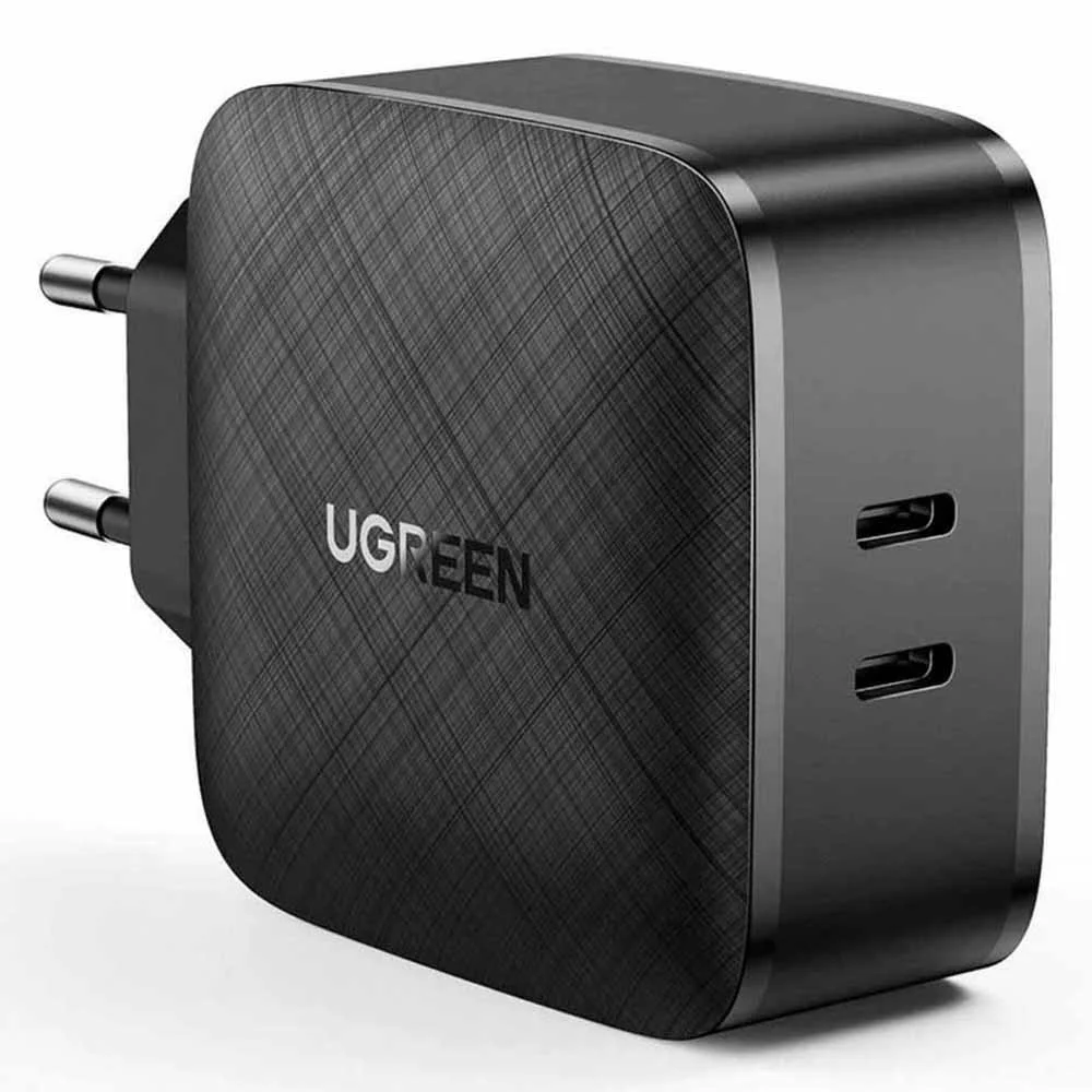 Chargeur rapide avec Haute 2 ports USB-C, QC4.0 – 66W UGREEN CD216 - Organisation de la maison avec des solutions de rangement
