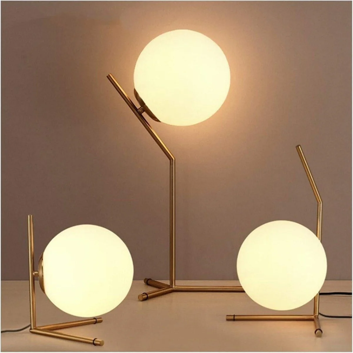 Lampe Boule sur Pied Verre | Éclat Sphérique - E-shop mondial – Produits durables, modernes et accessibles partout