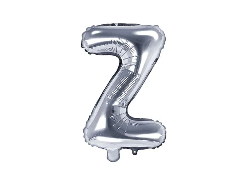 Ballon lettre Z – Argent - MANIEZ ​Boulangerie-Pâtisserie | Pain au Levain & Viennoiseries