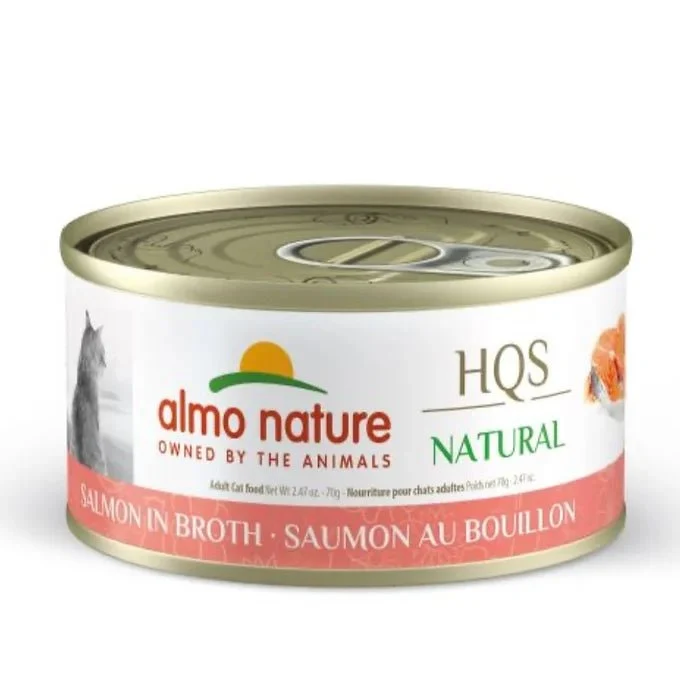 Almo Nature Hqs Natural Chat - Saumon Au Bouillon 70 gr - Saldi Straordinari – Offerte Speciali Disponibili Adesso - croquettes chat almo nature chat gr