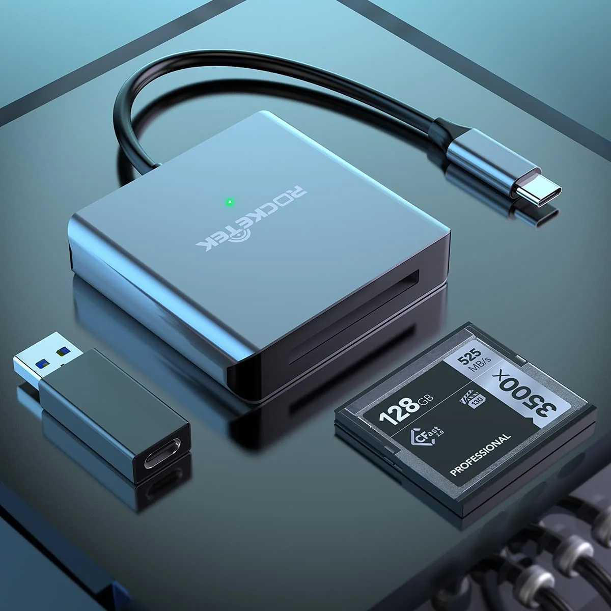 Lecteur carte USB CFast lecteur carte Adaptateur carte mémoire USB CFast types cartes Rocketek Organisation maison solutions rangement