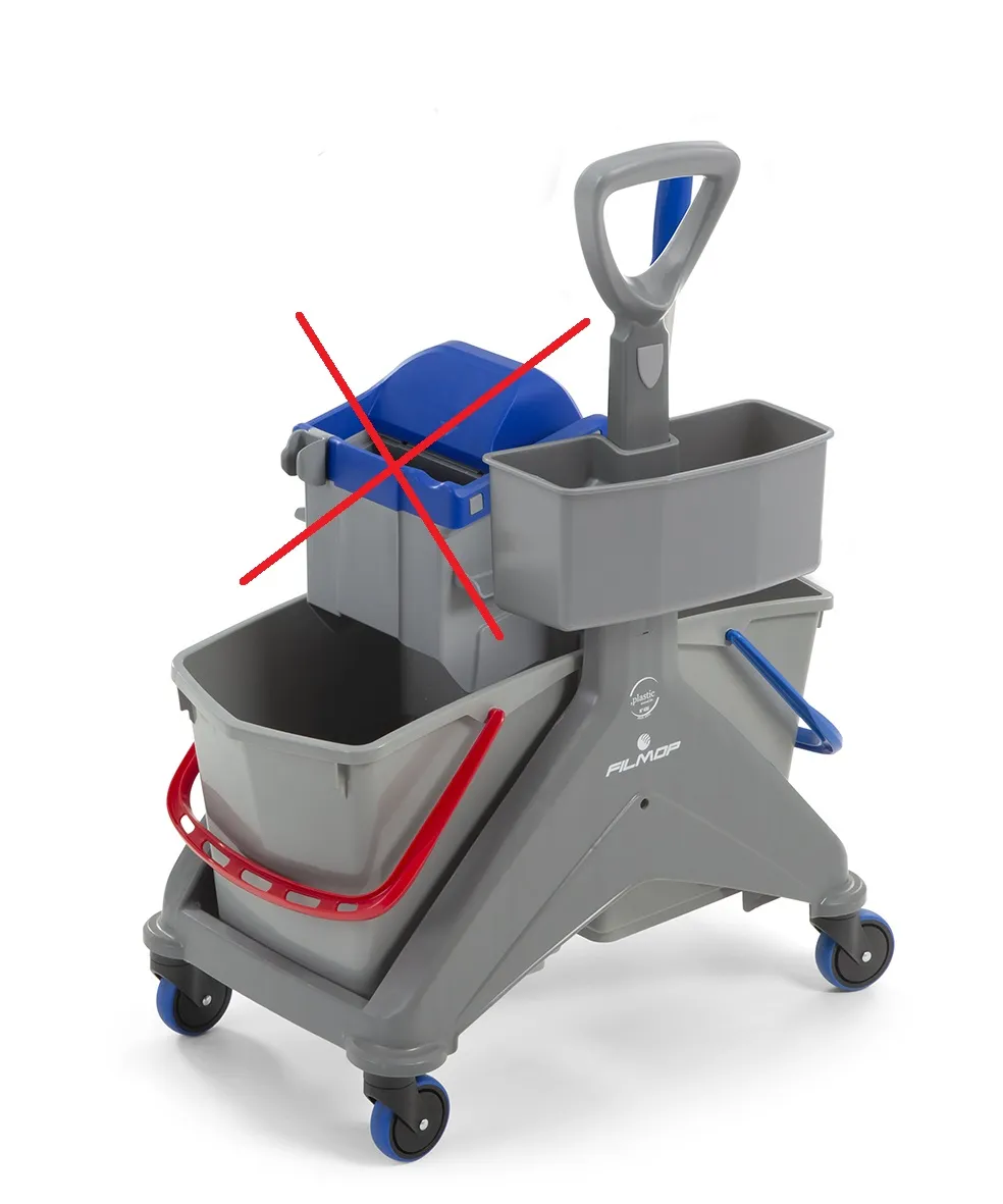 Chariot ONEFRED 2x15L- FILMOP – Timon latéral/cassette porte-objets/ sans presse - Vins Rouges Harmonieux pour Chaque Occasion Chariot de ramassage linge 2 supports avec pédale Filmop - Chariots à linge