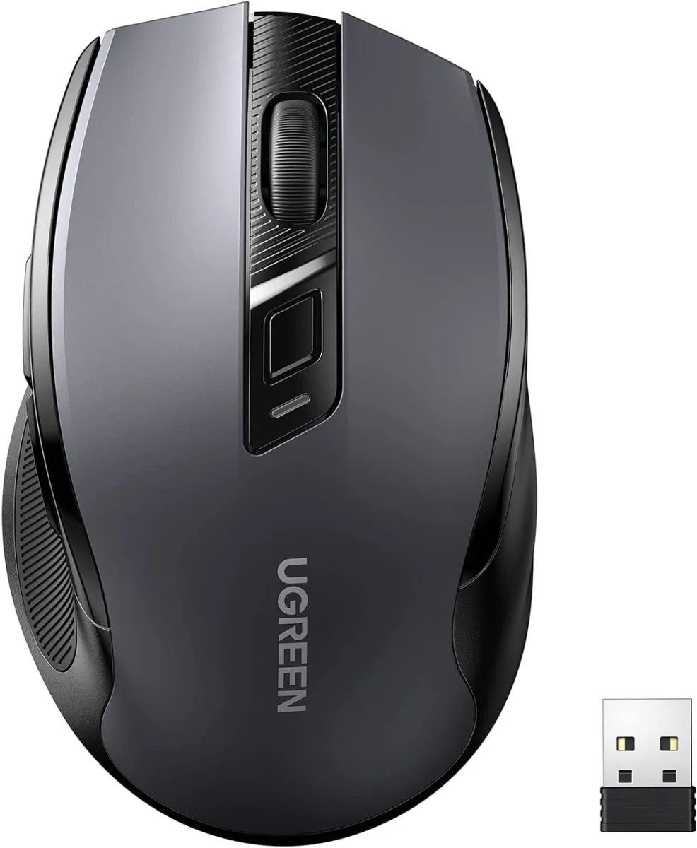 Souris sans Fil Ergonomique 2,4GHz avec Récepteur USB, Silencieuse Résolution Capteur 4000 DPI Compatible avec Tablette PC Portable, Noir – UGREEN - Organisation de la maison avec des solutions de rangement - {'count': 17, 'name': 'UGREEN'}