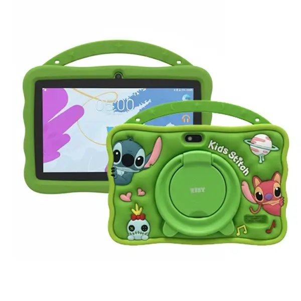 Kidy Stitch Tablette éducative écran Wifi Caméras jeux Vert Saldi Straordinari Offerte Speciali Disponibili Adesso
