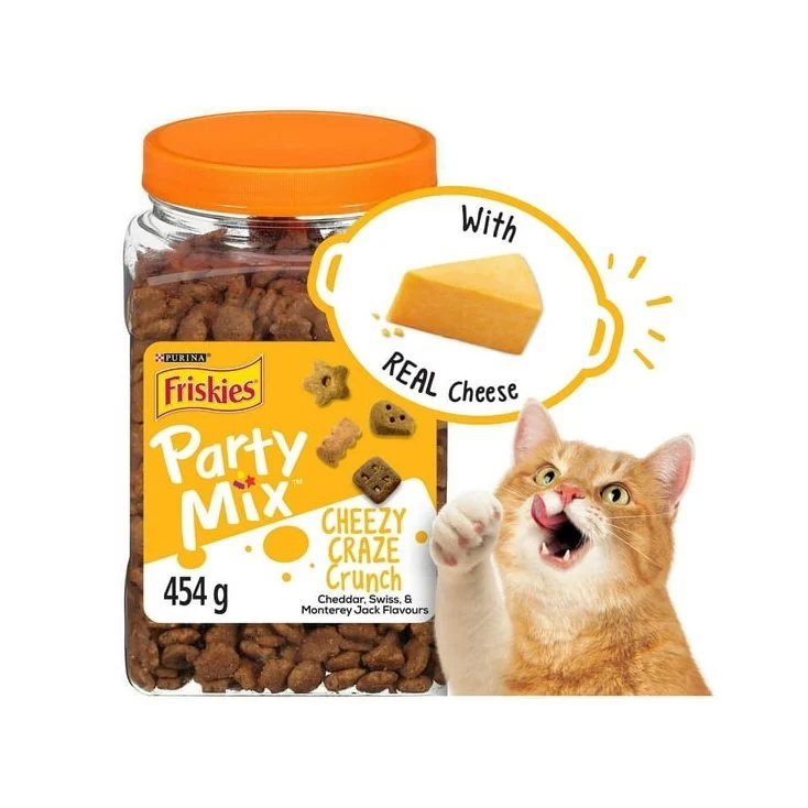 Friskies Party Mix croquant avec du vrai fromage, gâteries pour chats, 454g - Saldi Straordinari – Offerte Speciali Disponibili Adesso - giant tiger friskie fromage gâterie chat gramme