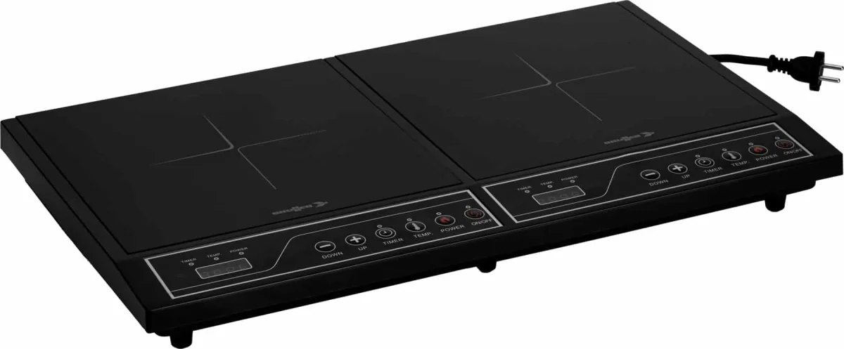 Plaque à induction BRUNNER Hot Point Induction Double coloris noir - Offre limitée dans le temps ⏳ Ne tardez pas à commander ! Plaque Induction Encastrable 4 Zones Flex 7200W - Verre Noir Brillant - 4  Boosters - Slider - Pause