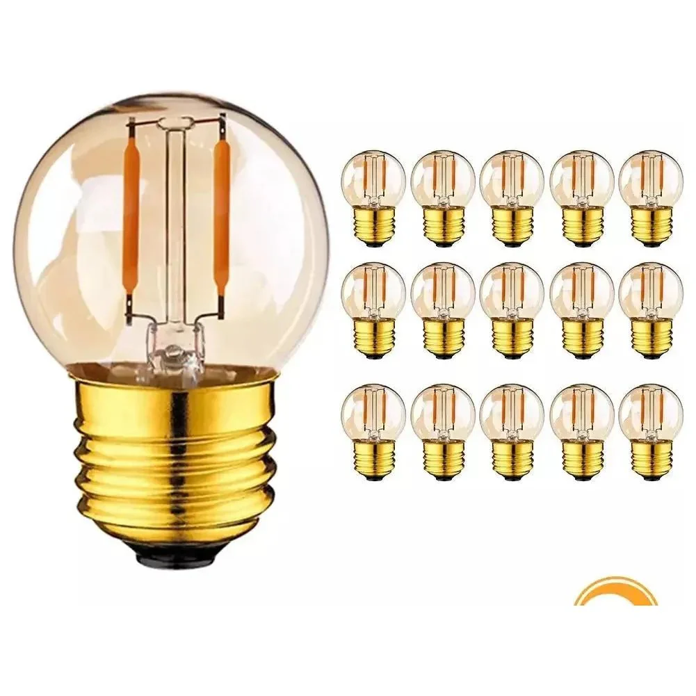 ampoules Vintage Rondes E27 Blanc Chaud E-shop mondial Produits durables modernes accessibles