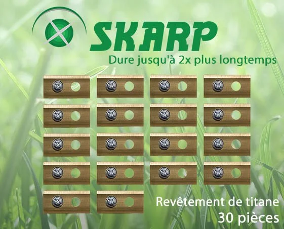 Lames de robot tondeuse Skarp pour Powerplus (w) – set de 30 - Offre limitée dans le temps ⏳ Ne tardez pas à commander ! - {'count': 1, 'name': 'antivol'}