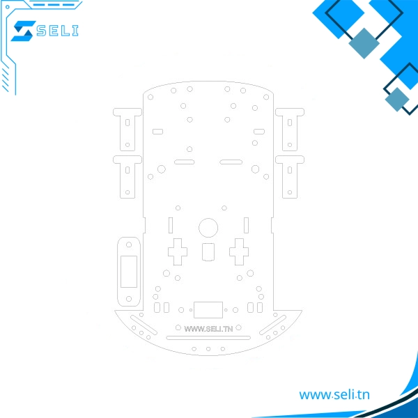 CHASSIS EN PLEXIGLAS EP=4MM TRANSPARENT POUR piles*AA 2 ROUES MOTRICES - Saldi Straordinari – Offerte Speciali Disponibili Adesso