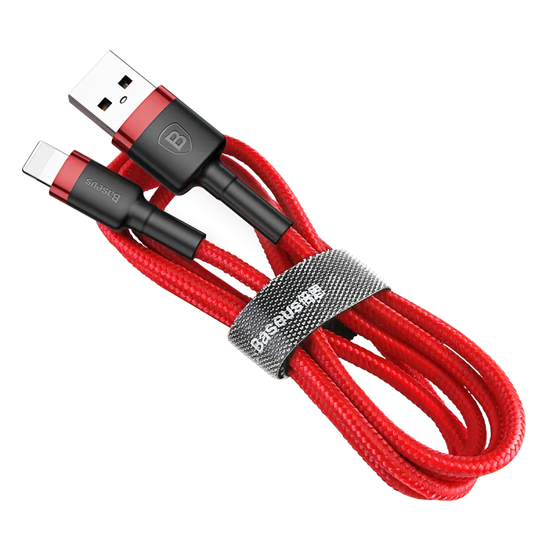 Baseus cable iphone 2.4a 100cm rouge - Saldi Straordinari – Offerte Speciali Disponibili Adesso - lightning cable 2.4a cm
