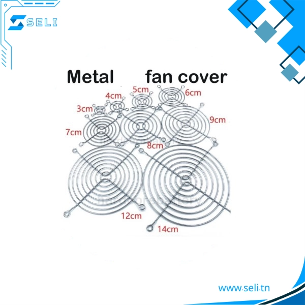 GRILLE METALLIQUE DE PROTECTION POUR VENTILATEUR 60X60MM - Saldi Straordinari – Offerte Speciali Disponibili Adesso Grille de protection métallique pour ventilateur 120 x 120 - Automatismes  Solutions