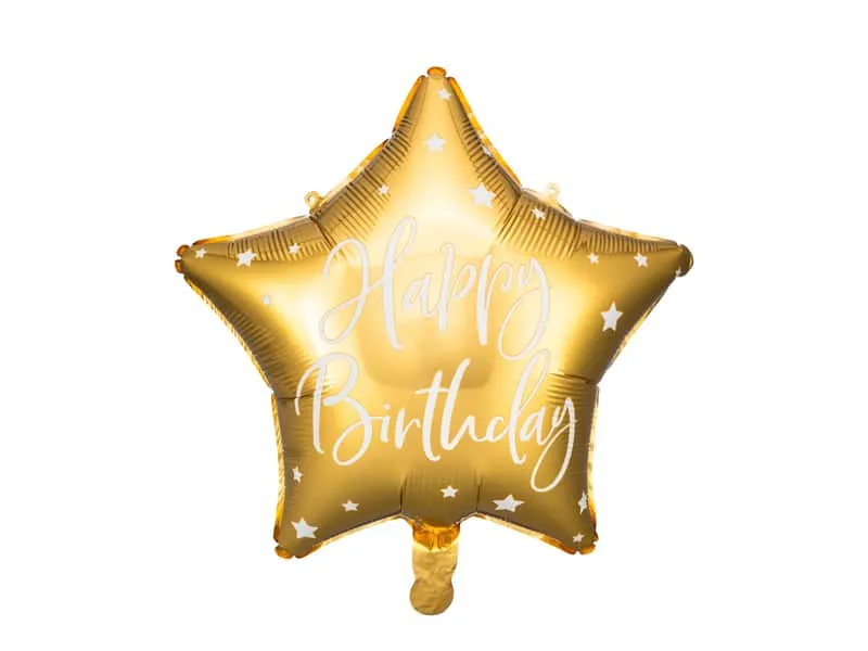 Ballon Etoile Happy Birthday ​Boulangerie Pâtisserie Pain Levain Viennoiseries
