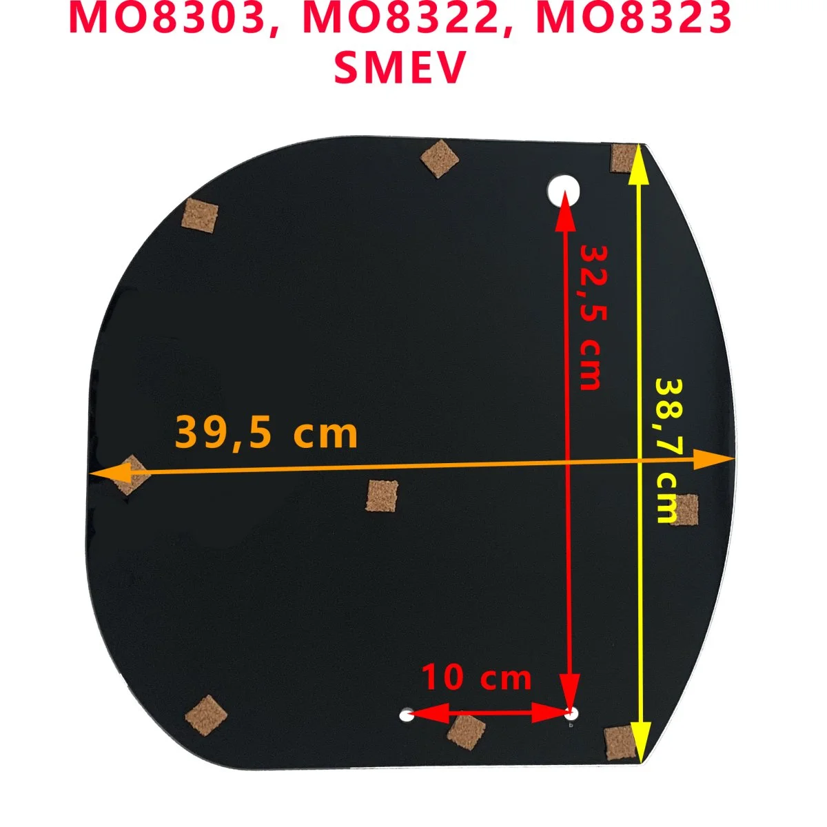 SMEV Couvercle gauche en verre pour la gaziniere d’un ensemble évier et table de cuisson Modèle MO8303, MO8322, MO8323 - Accessoires Outdoor pour Plus de Liberté de Mouvement - {'count': 1, 'name': 'Darluxe'}