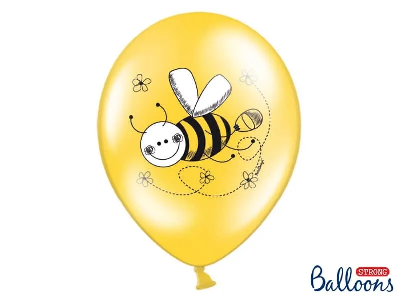 Ballons-Abeille-Blanc-Jaune-Lot de 6 - ​Boulangerie-Pâtisserie | Pain au Levain & Alamy Viennoiseries