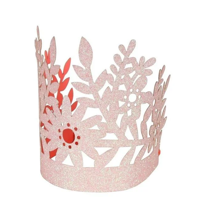 Meri Meri - Couronne Rose Scintillante||Meri Meri - Pink Glitter Crown - Boutique Bébé en Ligne : Soins, Jouets et Articles Maison - jouet bain ligne soin jouet article