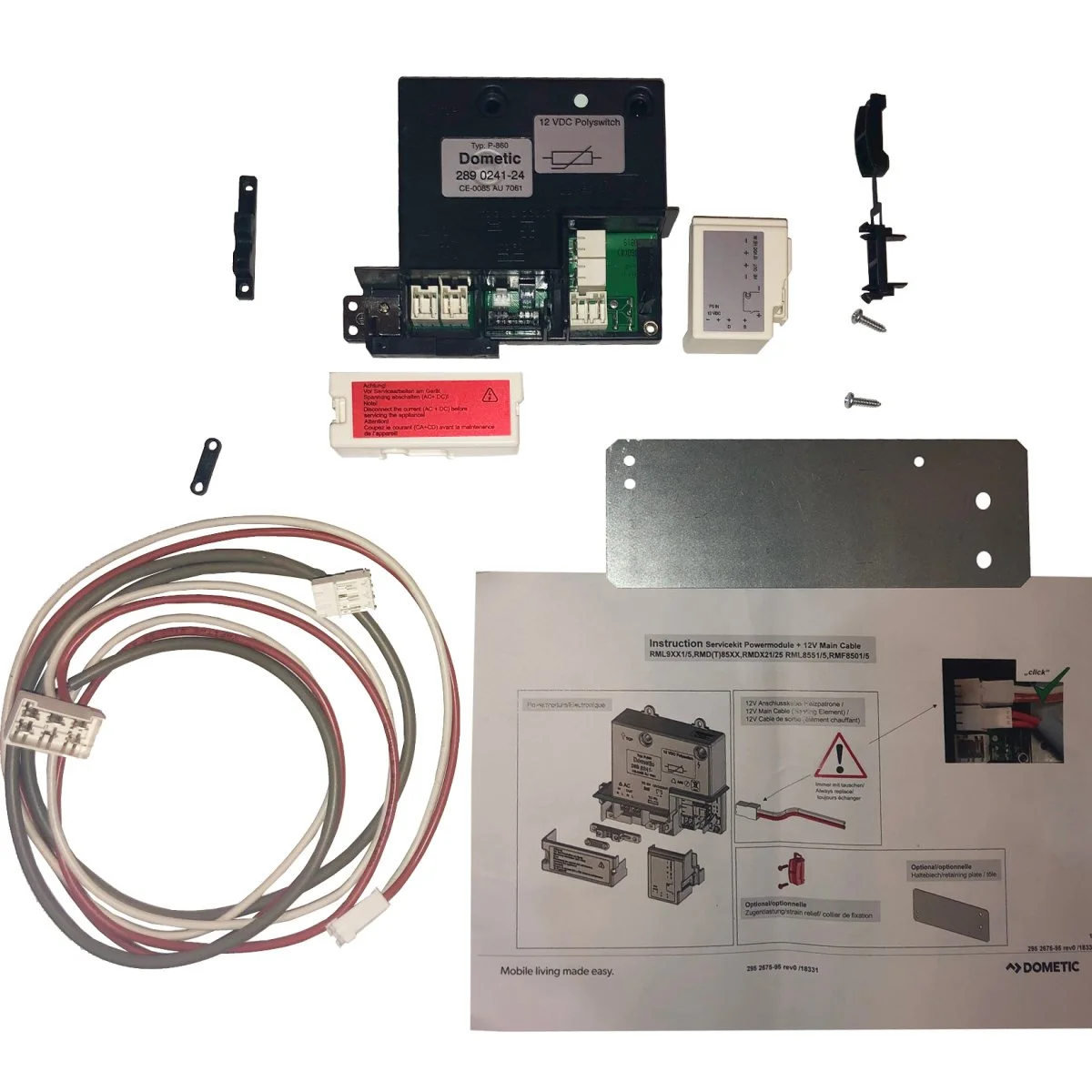 Electronique de puissance, boitier de connections pour RMD8505 RMD8551 RMD8555 RMDT8501 RMDT8505 RMDT8555 RML8555 RML9331 RML9335 RML9431 RMS8501 RMS8555 par Dometic - Accessoires Outdoor pour Plus de Liberté de Mouvement - {'count': 2, 'name': 'RMD8501'}
