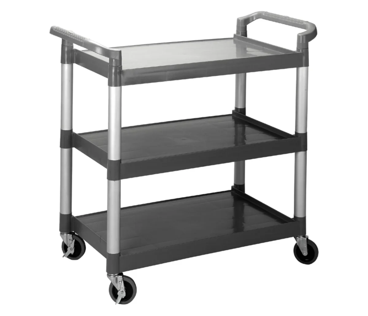 Chariot de service LACOR à 3 plateaux noir 66353 - Accessoires Électroménagers en Promotion : Tout pour Votre Maison à Moins Cher ! Lot de 10 plateaux de service blanc 450x350mm - Restonoble.fr - Le Monde du  C.H.R à portée de clic