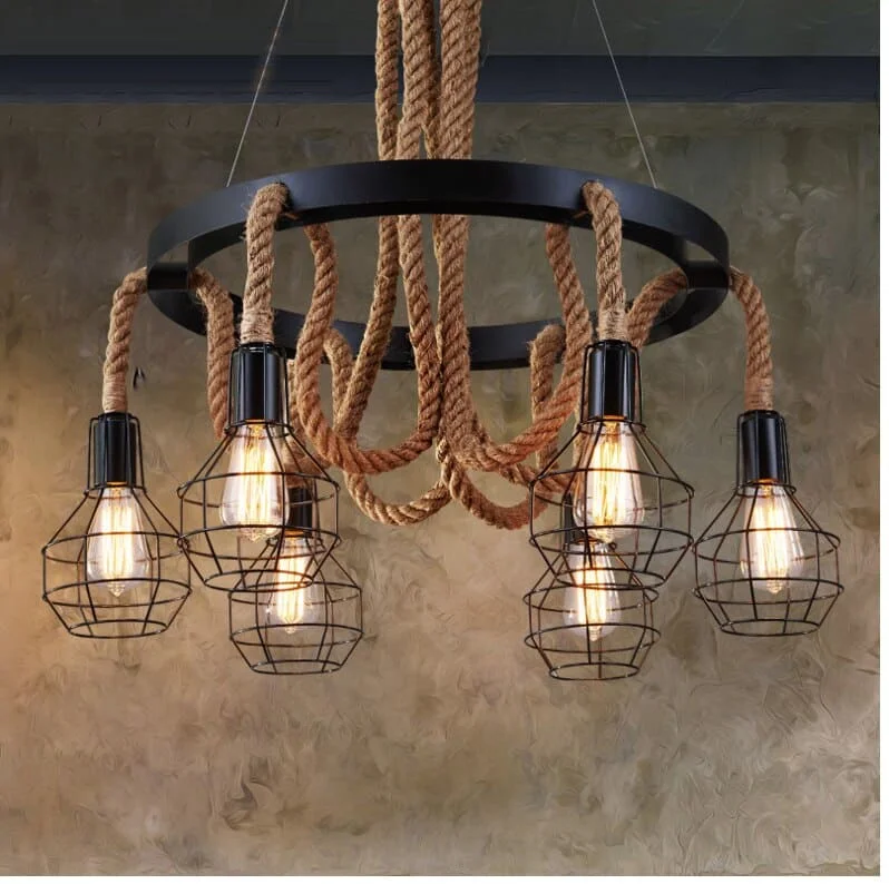Lustre Fils Corde - Éclairage de qualité avec frais de port offerts