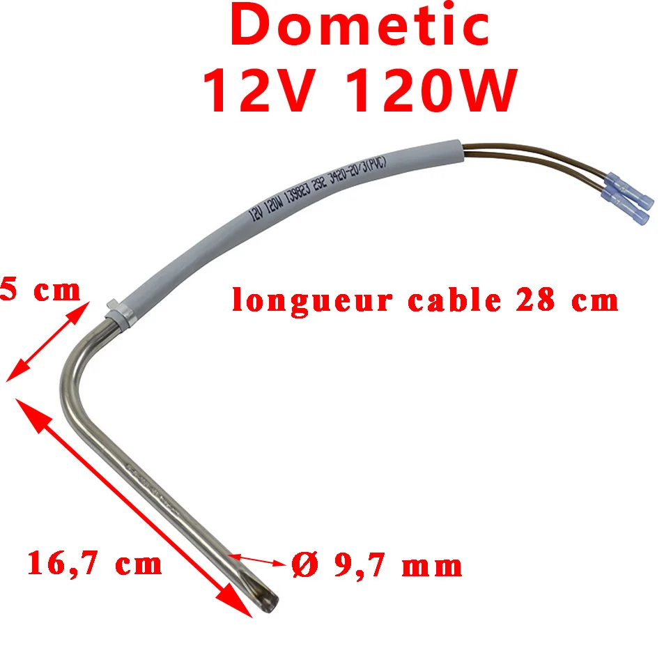 Dometic, résistance 12V/120W 292342020 de l’agrégat pour réfrigérateur Entraide camping-car ou caravane - Accessoires Outdoor pour Plus de Liberté de Mouvement