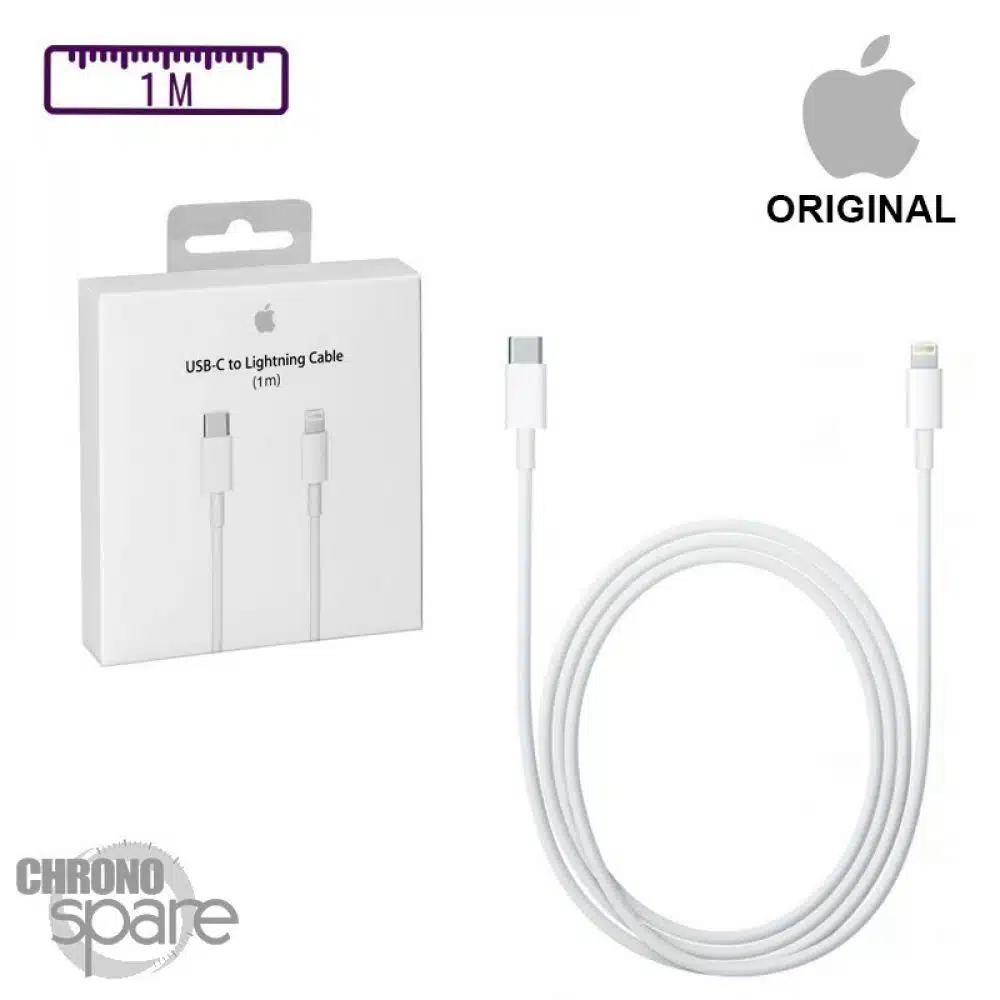 Câble de charge iPhone original Type-C Vers Lightning- 1M- avec boîte - Saldi Straordinari – Offerte Speciali Disponibili Adesso cable usb-c 1000w 1m prix maroc Baseus Noir