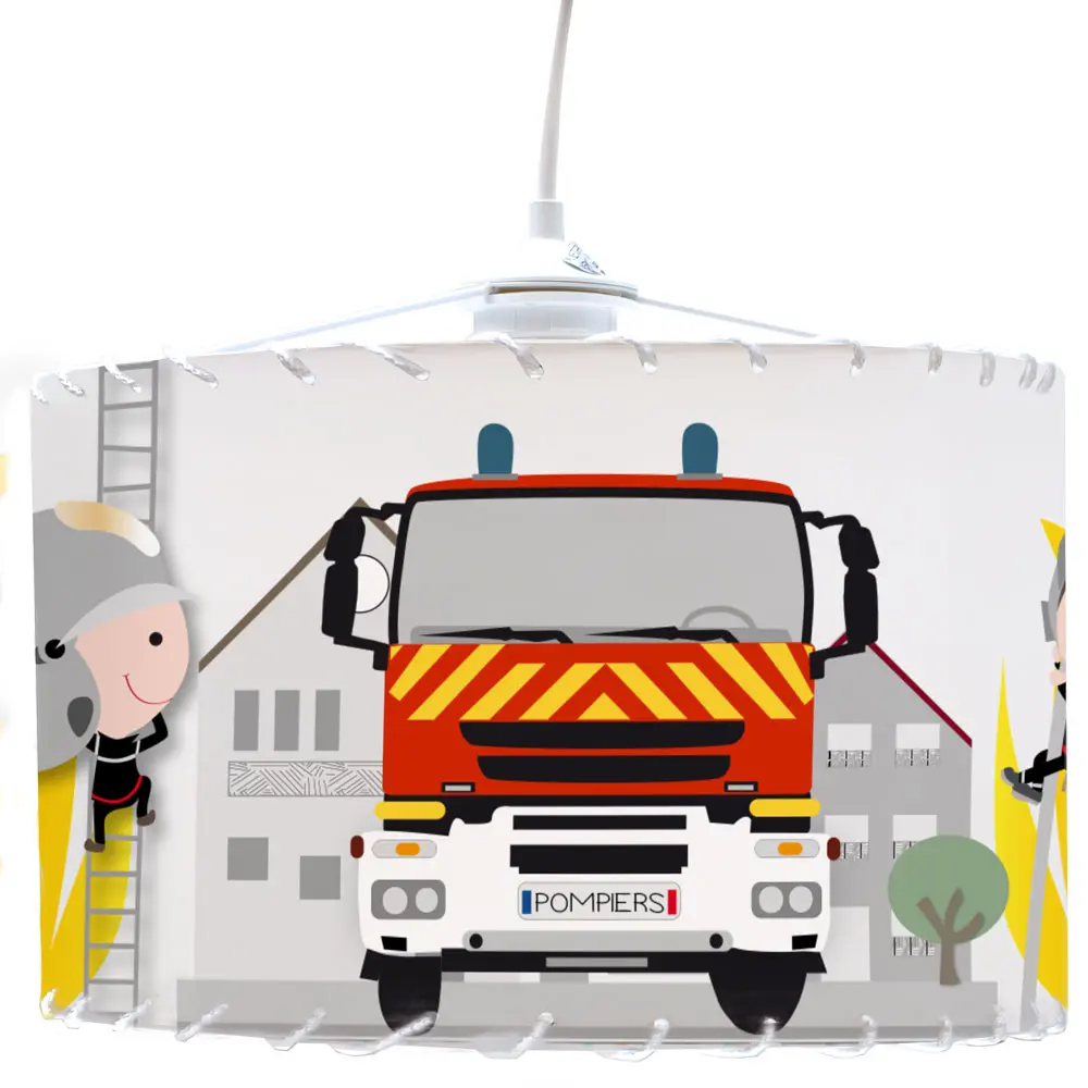 Suspension DIY personnalisée avec camion et pompiers - Boutique Bébé en Ligne : Soins, Jouets et Articles Maison - Cadeau