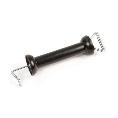 Poignée isolante en caoutchouc pour barrière en ruban électrique - Matélevage - Saldi Straordinari – Offerte Speciali Disponibili Adesso Poignée de portail grand modèle, avec raccord à ruban 40 mm, galvanisée